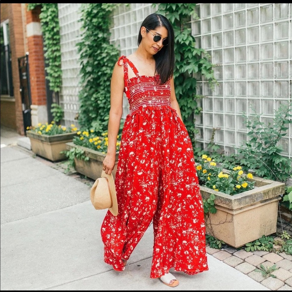 Free people color my world jumpsuit